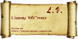 Lippay Vénusz névjegykártya
